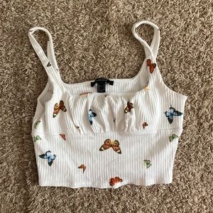 Forever 21 butterfly tank top!!
